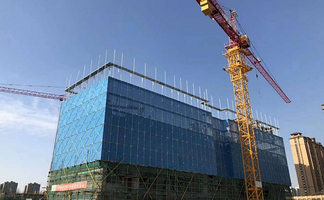 建筑爬架网案例